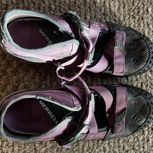 Merrell womens Purple and Black Active Sandals